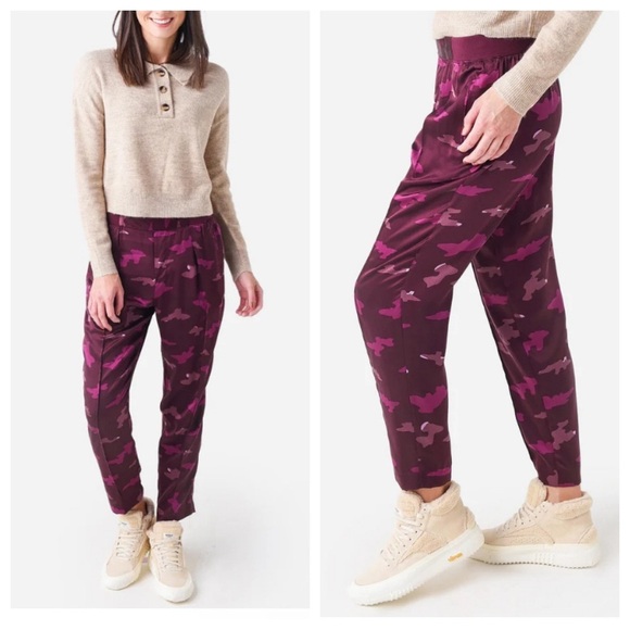 New! ATM silk abstract camo joggers pants nwt 28933 - Picture 1 of 12